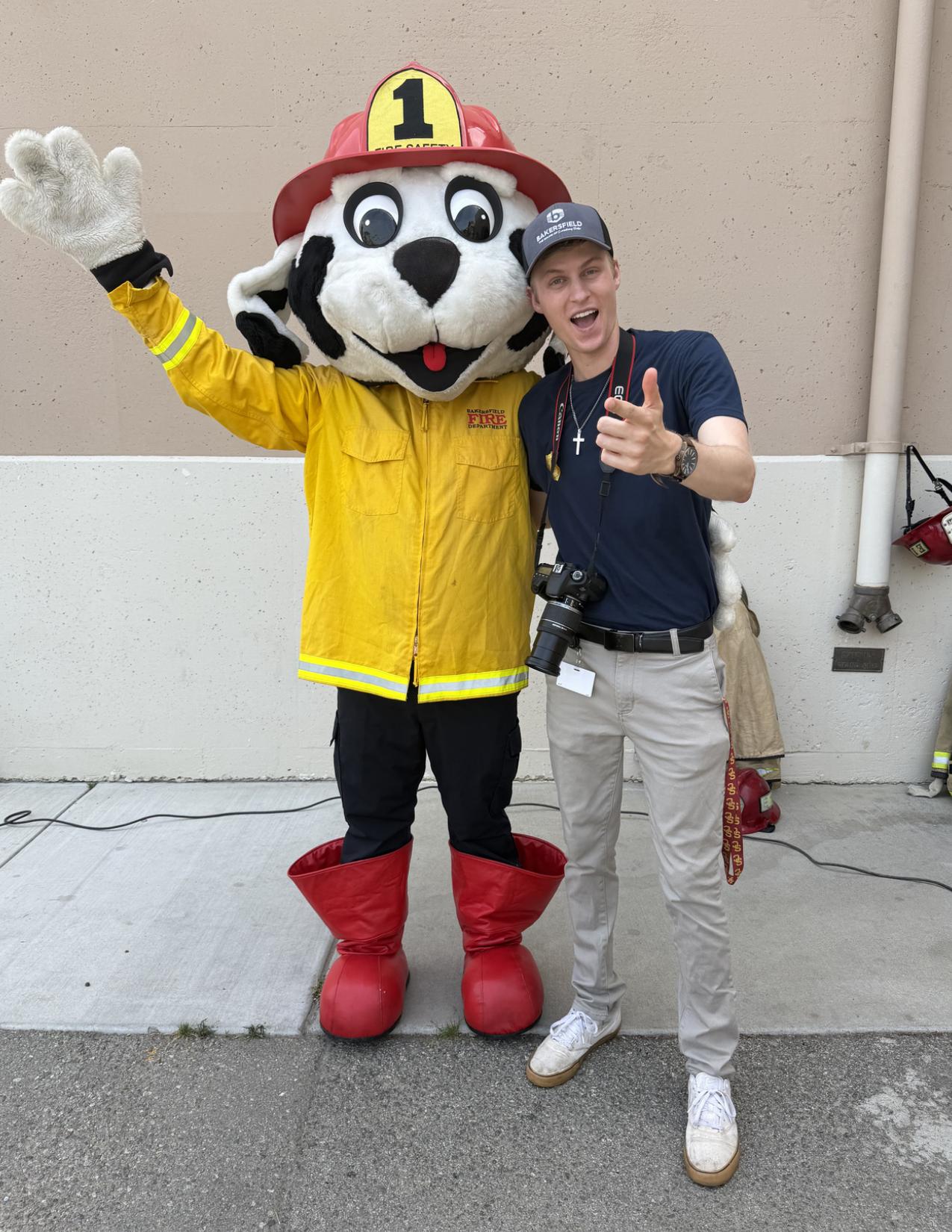 Seth working at the Bakersfield Fire Department